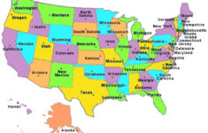 the 50 state capitals map printable map The 50 State Capitals Map Printable Map