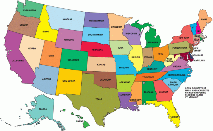 Map Of The Country USA