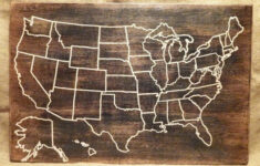 Travel Map US Wood Map USA Travel Map Personalized Pin