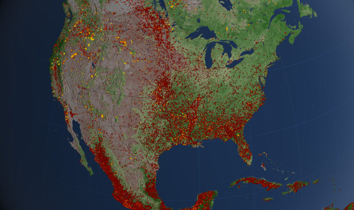 Fires USA Map