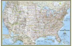 united states classic poster sized sleeved by national geographic maps United States Classic Poster sized Sleeved By National Geographic Maps