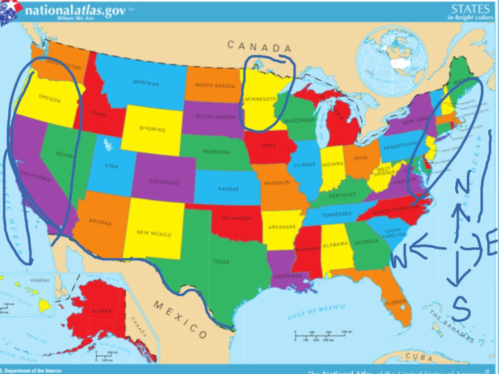 Show Me A Map Of The USA
