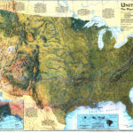United States The Physical Landscape 1996 By The National