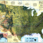 United States The Physical Landscape 1996 Map By National