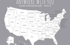 United States Travel Map Print US Map For Places Visited USA