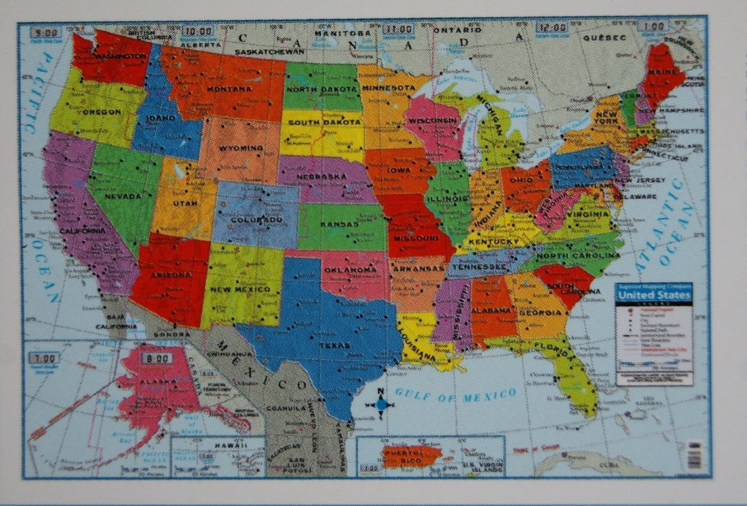 United States Wall Map 40 X 28 By Teaching Tree Walmart 