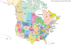 US Canada Area Map CNIA