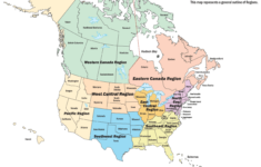 US Canada Regional Map CNIA
