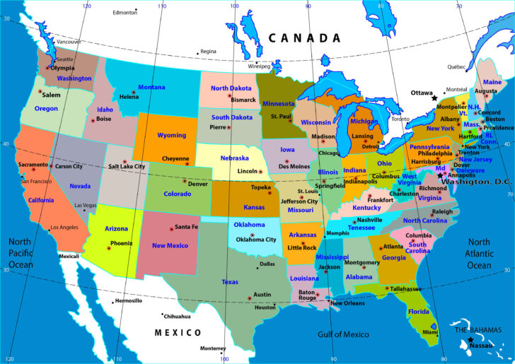 USA On Map