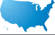 Us Map Plain Royalty Free Vector Image VectorStock