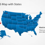 US Map Template For PowerPoint With Editable States SlideModel