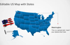 US Map Template For PowerPoint With Editable States SlideModel