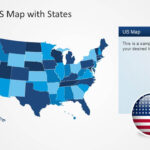 US Map Template For PowerPoint With Editable States SlideModel