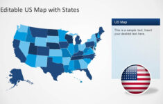 US Map Template For PowerPoint With Editable States SlideModel