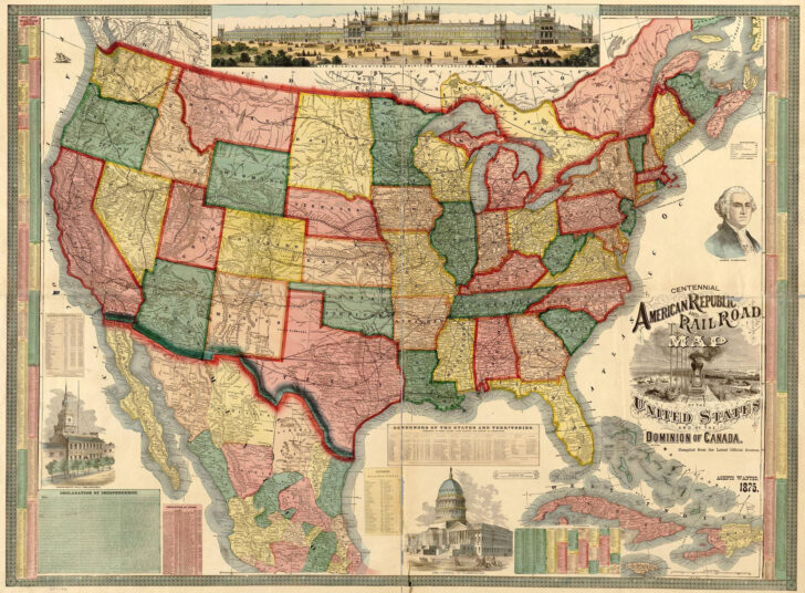 Map Of Old USA