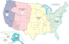 US Time Zone Map GIS Geography