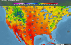 US Weather Current Temperatures Map Celsius WeatherCentral