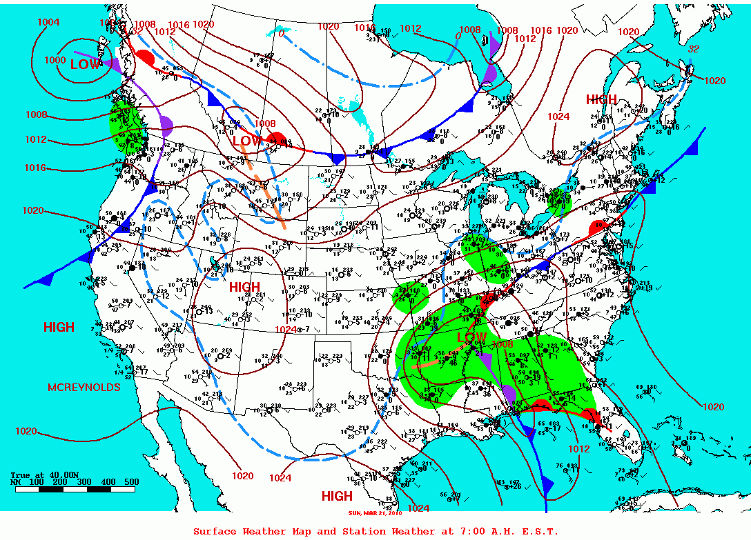 Us Weather Map Fronts