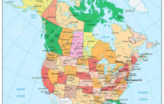 USA And Canada Large Detailed Political Map With States Provinces And