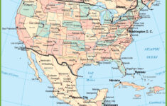 USA And Mexico Map
