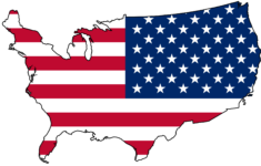 Usa Flag Map Png 2