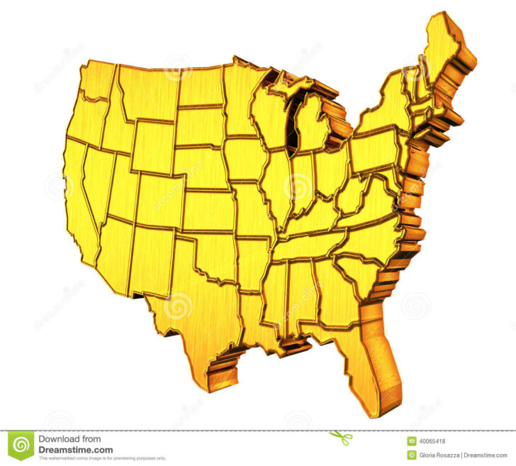 Gold Map USA