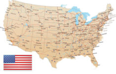 USA Highway Map 14457381 Framed Photos Wall Art Posters Jigsaws