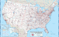 USA Highway Wall Map By Maps