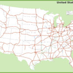 USA Interstates Map
