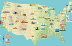 Usa Landmark Map USA Map