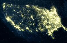 Usa Map Night Lighting Animation Stock Footage Video 100 Royalty
