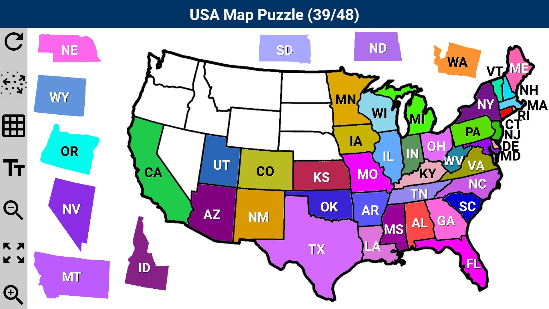 USA Map Puzzle For Android APK Download