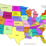 Usa Map States Color Names ProjectRock