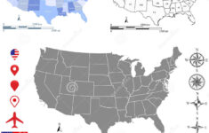 usa map vector outline with scales of miles and kilometers in different USA Map Vector Outline With Scales Of Miles And Kilometers In Different