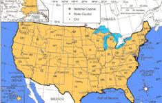 Usa Map With Latitude And Longitude Lines