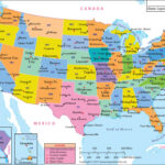 Usa Map With States And Cities Hd Printable Map