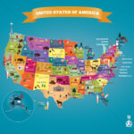 Usa Map With States Vector Image 1532591 StockUnlimited
