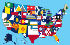 USA State Flag Map With SOABS Flags Replaced Vexillology