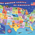 USA State Map Jigsaw By Ravensburger 10936 4 100 Pieces Jigsaws