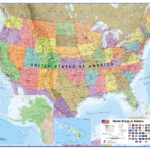 USA Wall Map Political