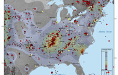USGS Map Showing The Prevalence Of Earthquakes In The United States