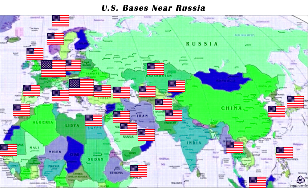 Vladimir Putin Publish A World Map And Mark All The U S Military 