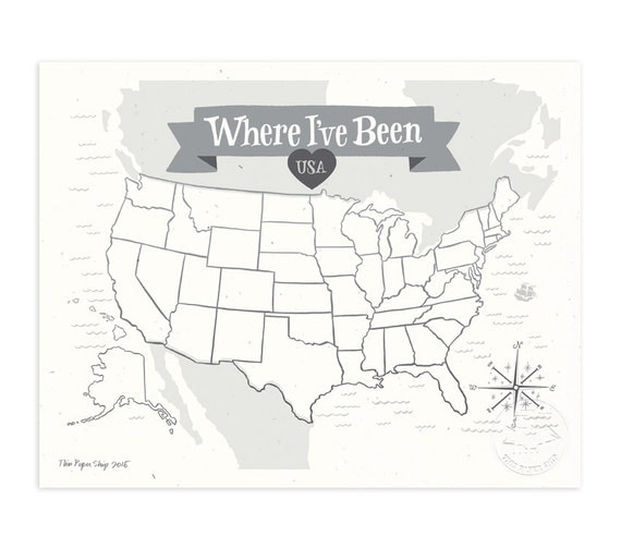 Map Of USA Where I’ve Been