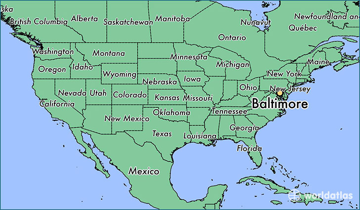 Where Is Baltimore MD Baltimore Maryland Map WorldAtlas