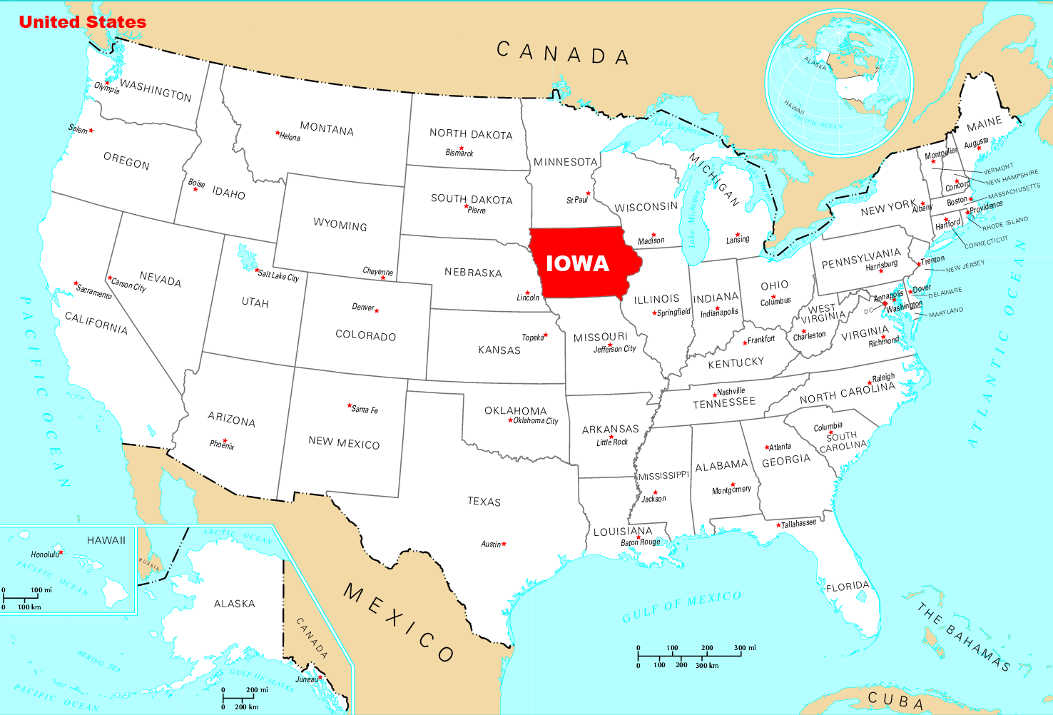 Where Is Iowa Located Mapsof