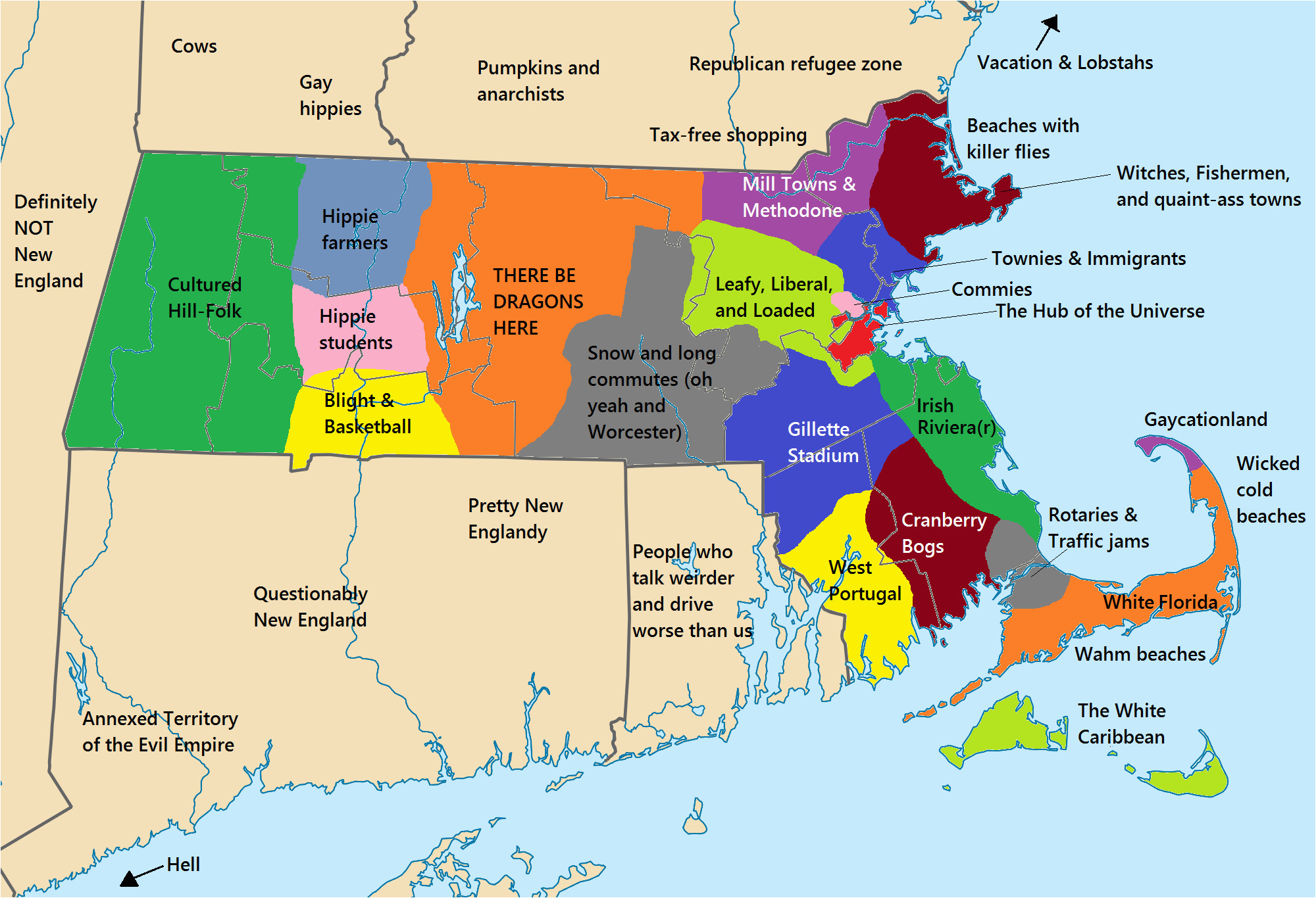 Where Is New England On The Us Map