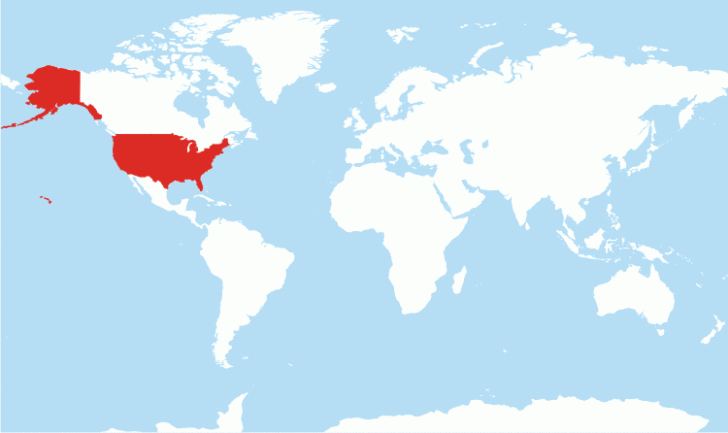 Where Is USA In The World Map