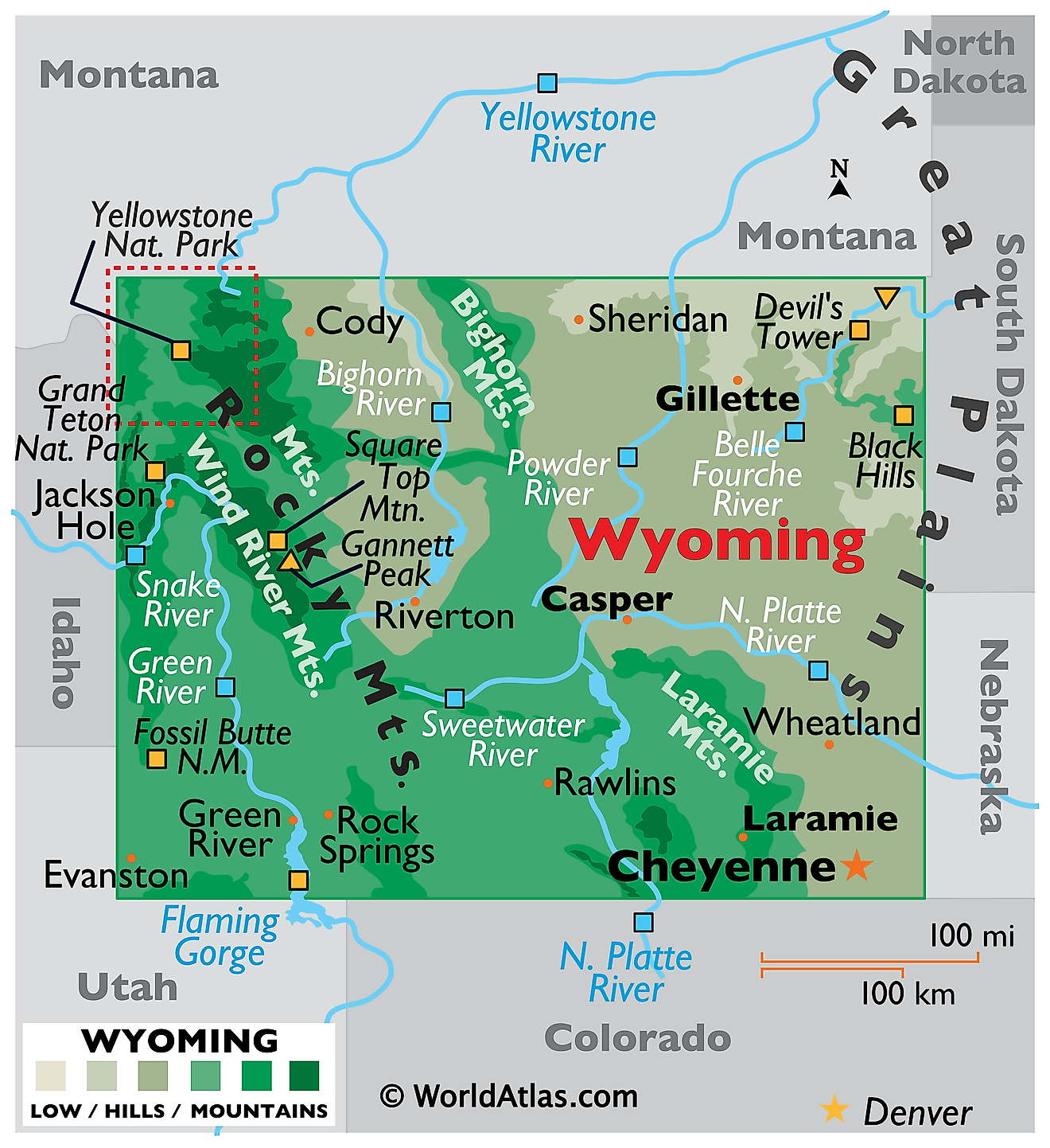 Wyoming Maps Facts World Atlas