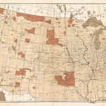 1883 Karte Zeigt Indianerreservate Innerhalb Der Usa Nordamerika Wandbild  Poster Inside Usa Map 1883 Printable