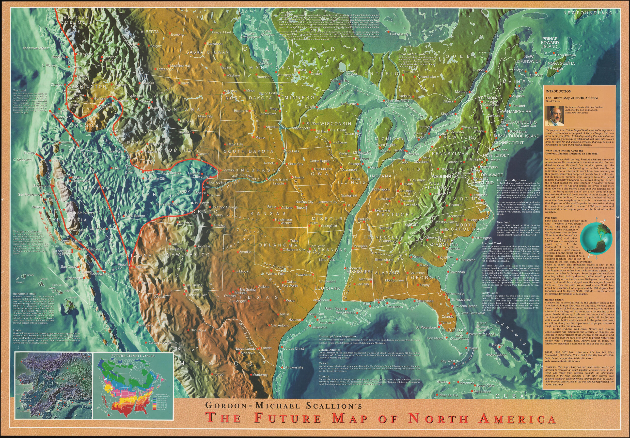 2002 Doomsday Map Of North America : R/Mapporn throughout Edgar Cayce Map of the United States
